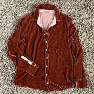 Cp Shades Romy Velvet Button Down Shirt 